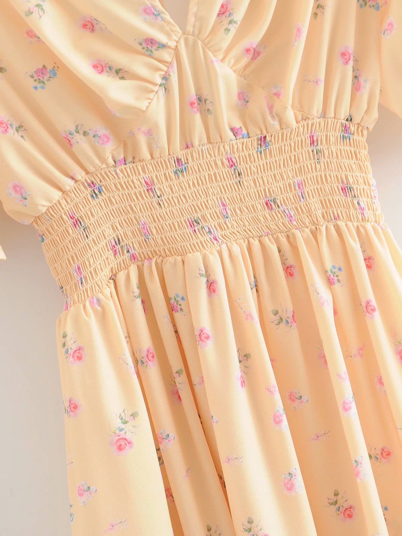 Feminine Charm Bohemian Mid Length Dress