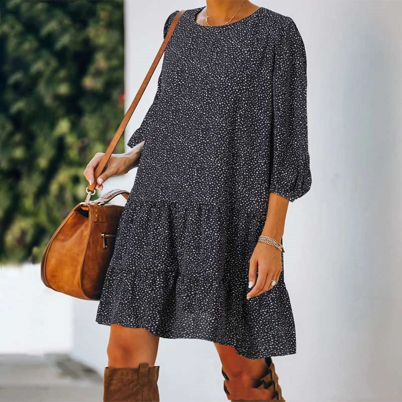 Ladies Bohemian Casual Midi Dress