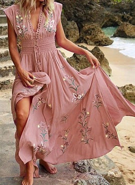 Bohemian Victorian Print High Waist Skirt | Summer Fairy Skirt for Women
