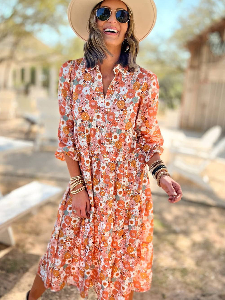 Boho Chic Women's Pullover Dress
