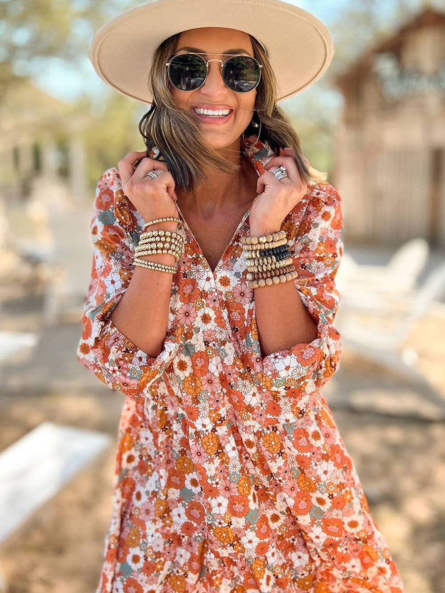 Boho Chic Women's Pullover Dress