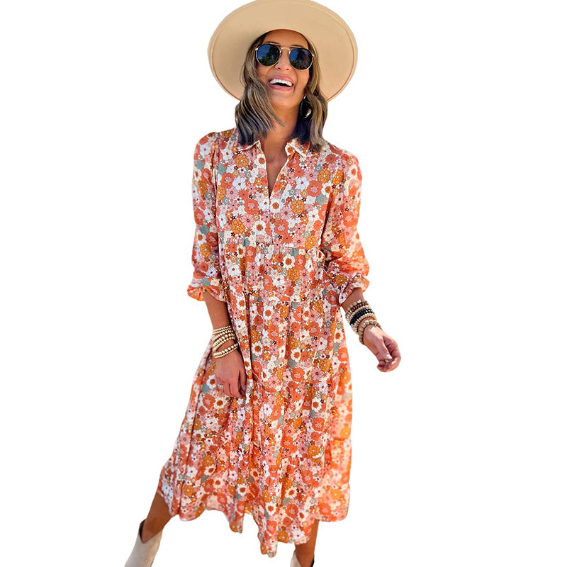 Boho Chic Women's Pullover Dress