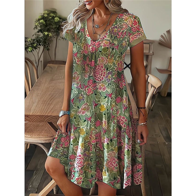 Go-To Classic Women's Boho Midi Dress