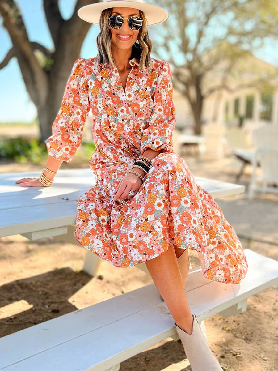 Boho Chic Women's Pullover Dress