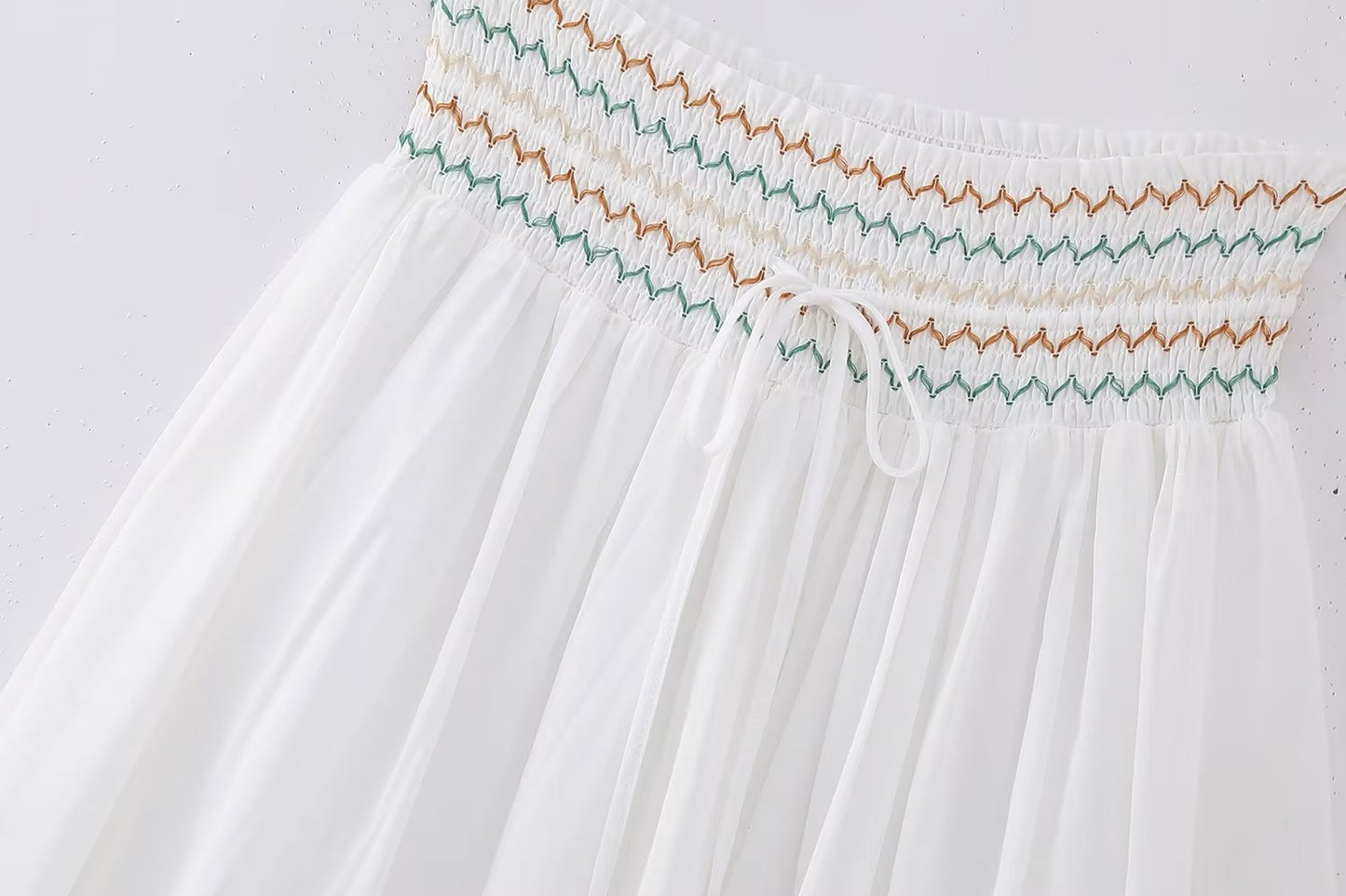 Boho Sea Life Embroided Shirt/ Skirt Set