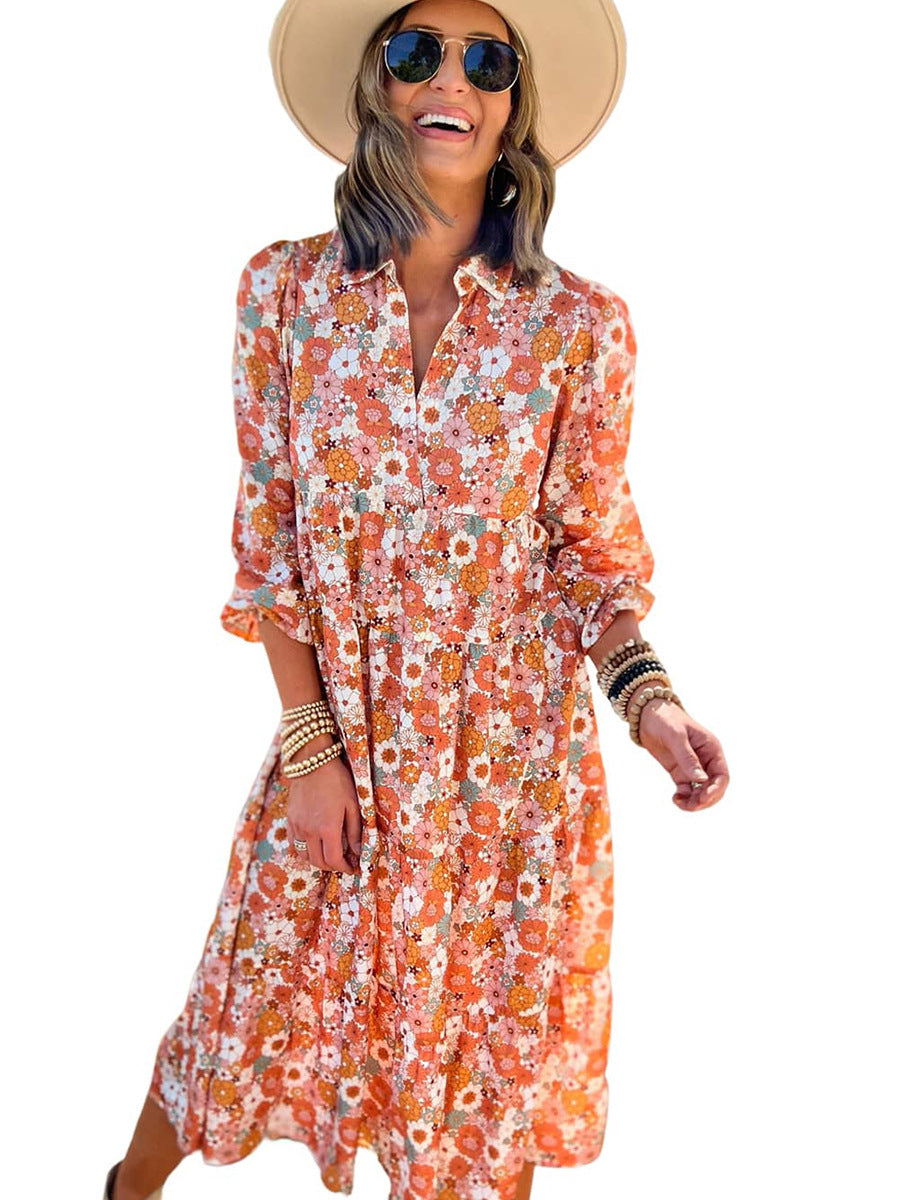 Boho Chic Women's Pullover Dress