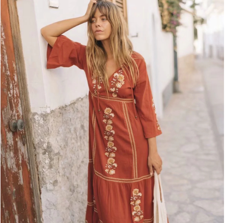 Boho Chic Cotton Women Dress