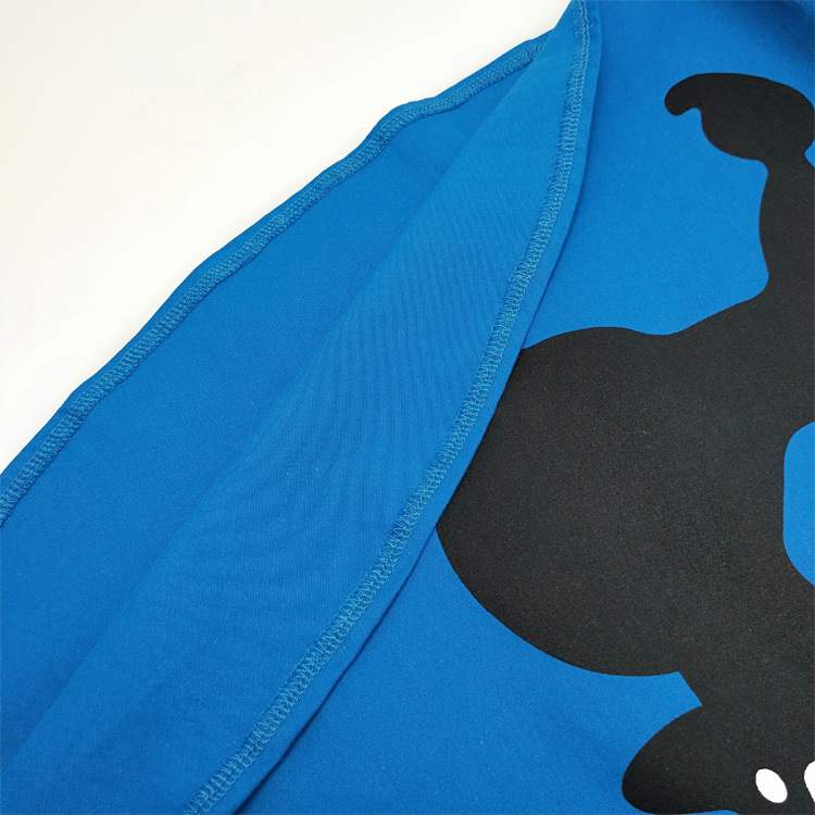 Vintage Poodle Print Big Skirt Cotton Dress – Full A-Line Retro Midi Dress