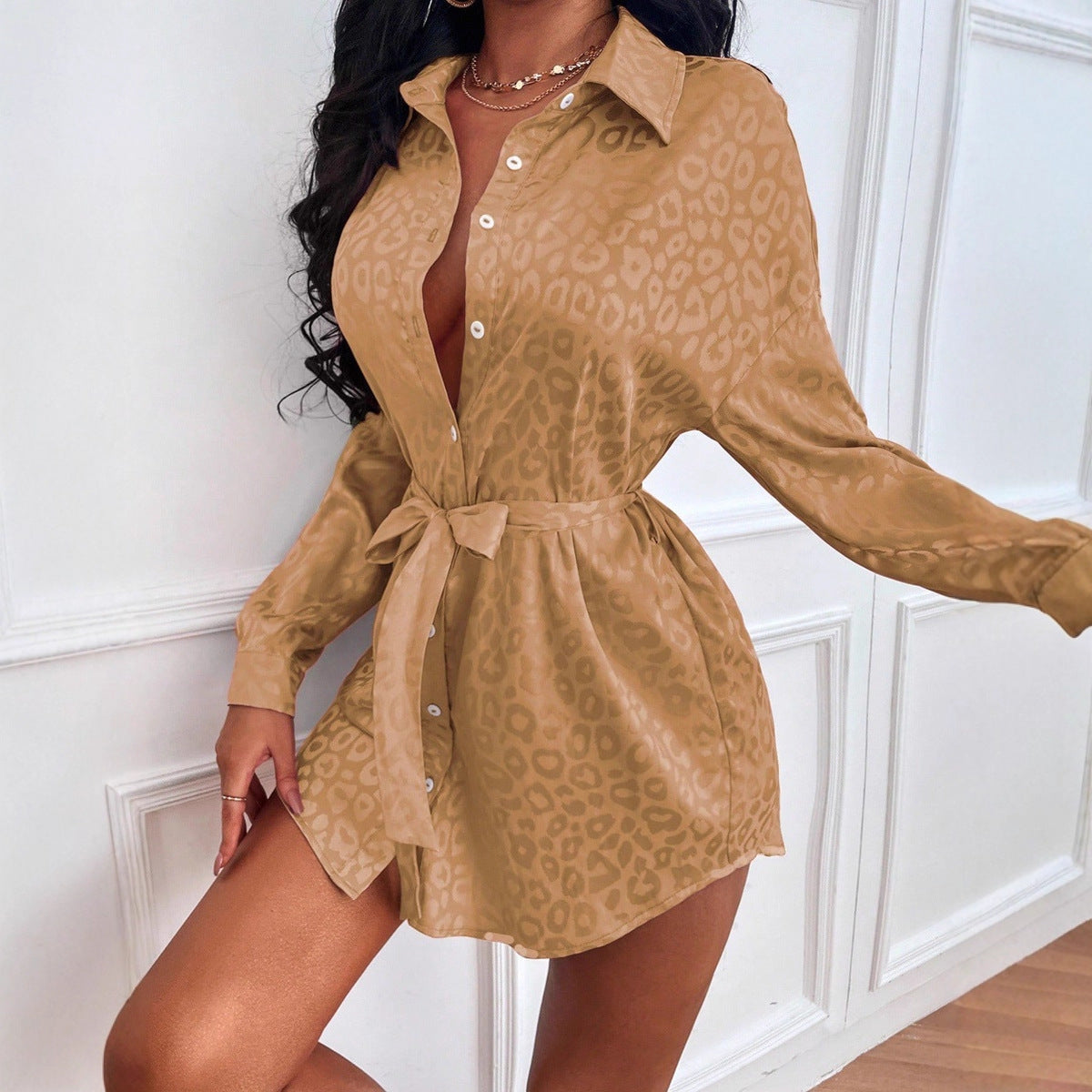 Womens Fall New Arrival  Long Sleeve Shirt – Relaxed Fit Elegant  Top
