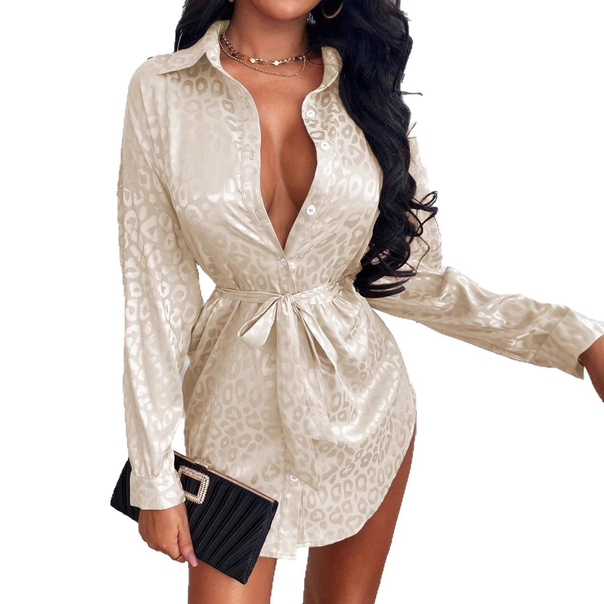 Womens Fall New Arrival  Long Sleeve Shirt – Relaxed Fit Elegant  Top
