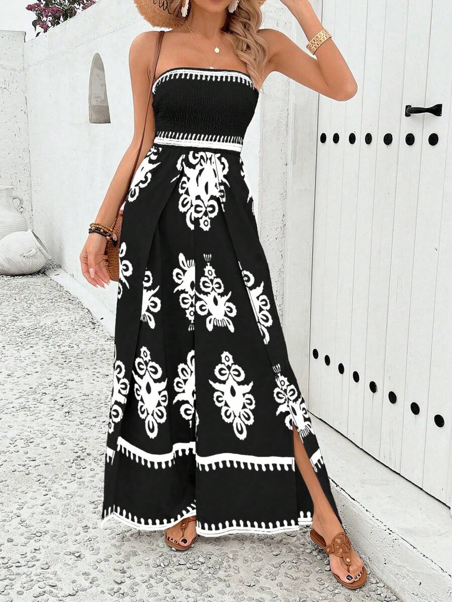 Sleeveless Palace Style Maxi Dress – Slim Fit Waist-Cinching Work Dress