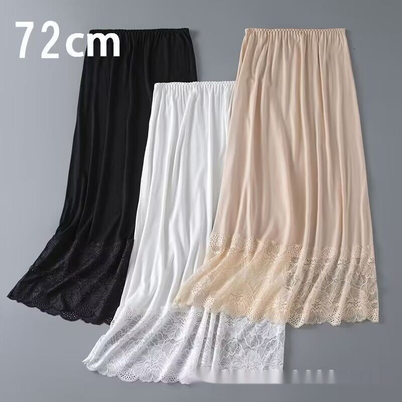 Women's Lace Anti-Exposure Safety Skirt – Modal Slip Underskirt